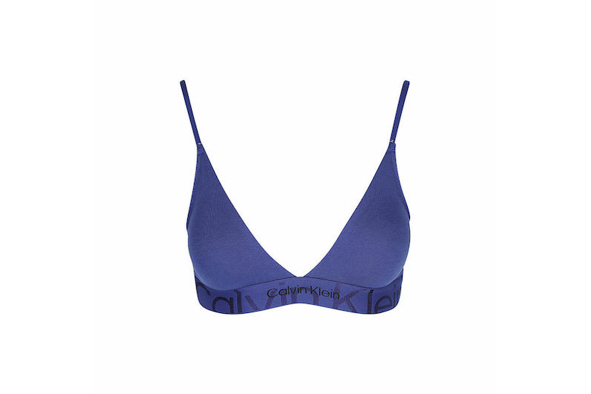 Calvin Klein Light Lined Triangle Σουτιέν (000QF6990E CMB) Μπλέ